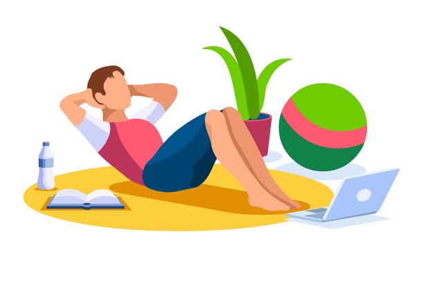 活动男孩矢量插图拉伸和图片下载