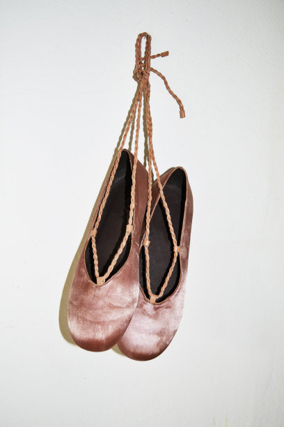 芭蕾舞鞋在迷人的背景。图片下载