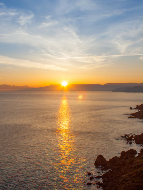夕阳海景图片下载