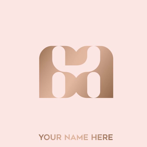 AA字母组合的标志。抽象的排版图标。小写字母符号。金色金属的颜色。图片下载