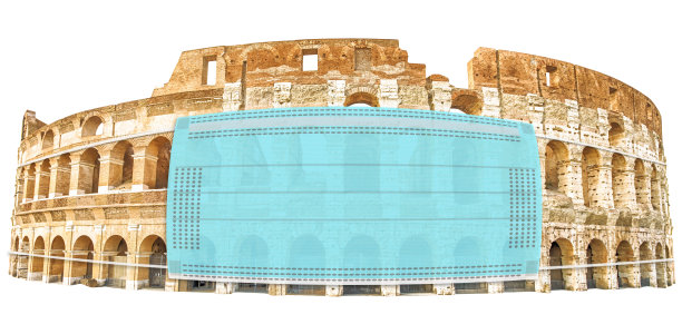 带口罩的竞技场图片下载