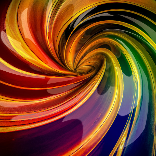 五颜六色的螺旋形。图片下载