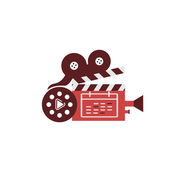 红卷相机电影制片厂的电影制作人标志和图片下载