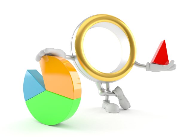 婚戒字符与饼状图图片下载