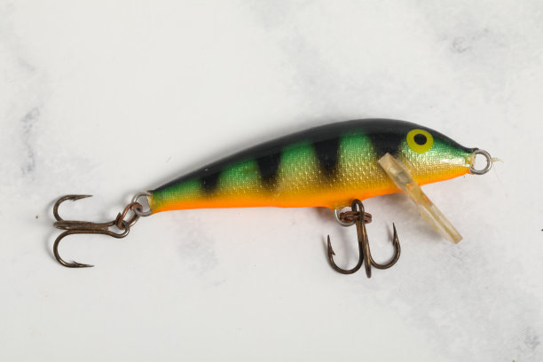 旋转鱼饵捕食捕食者，绿钩图片下载