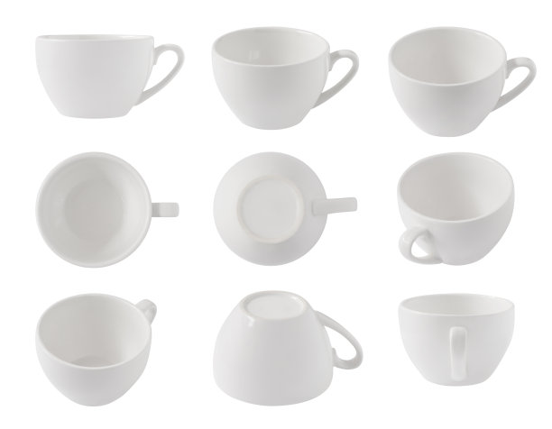 空杯子孤立图片下载