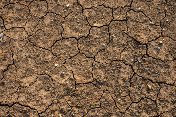 质地干裂的土地，因为没有雨水和干旱季节。图片下载