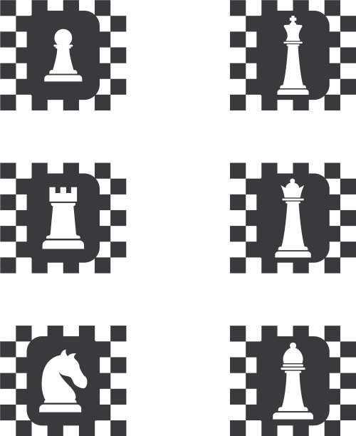 国际象棋图标集图片下载
