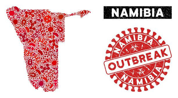 感染马赛克纳米比亚地图纹理图片下载