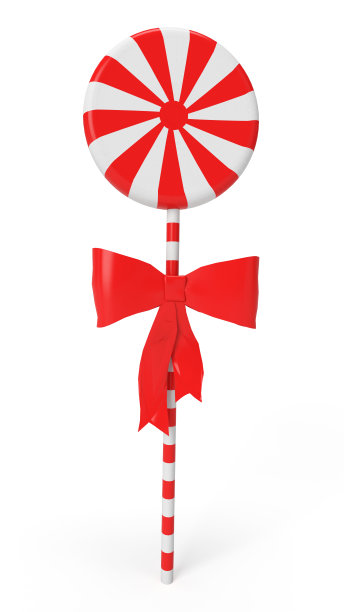 使甜条纹红白棒棒糖图片下载