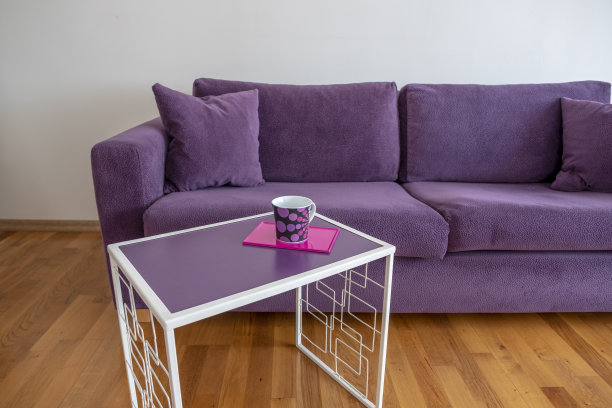 紫色的舒适的沙发图片下载