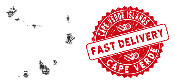 交付佛得角群岛马赛克地图图片下载