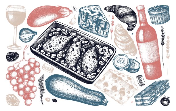 法国美食-食物和饮料收集图片下载