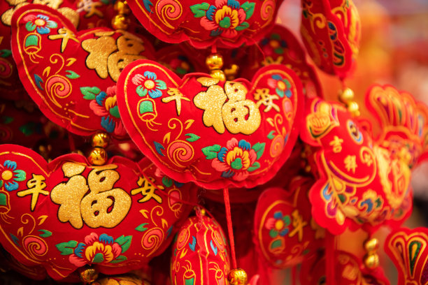 中国传统的春节装饰品素材图片