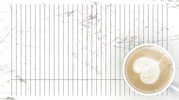 3d渲染的草稿纸与钢笔和咖啡在上面图片下载