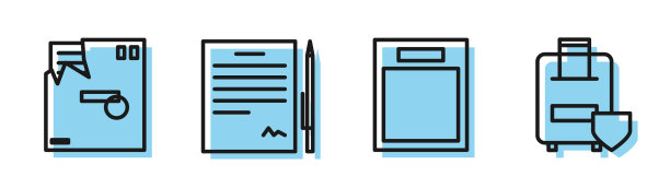 订行空表格订信封合同图片下载
