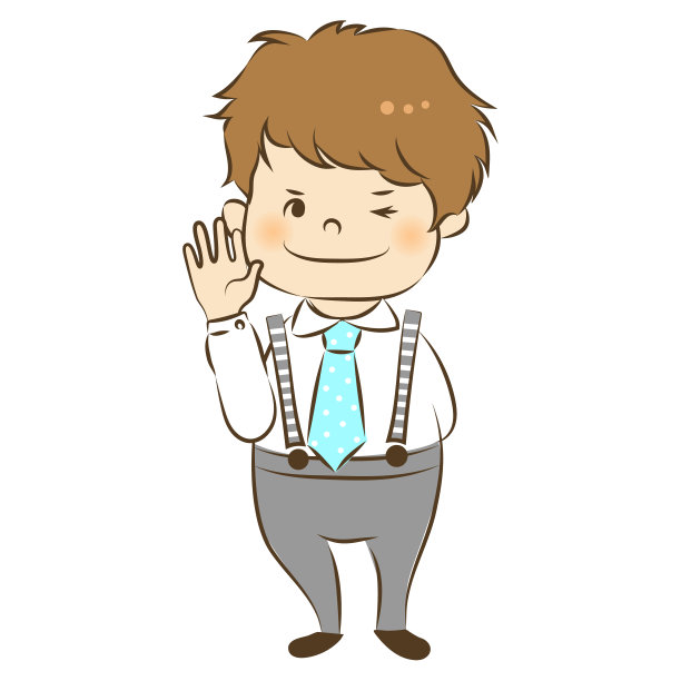 矢量插图数字手势和微笑5图片下载