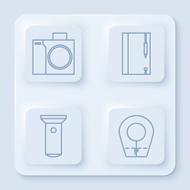 为潜水员设置水下记录线相机图片下载