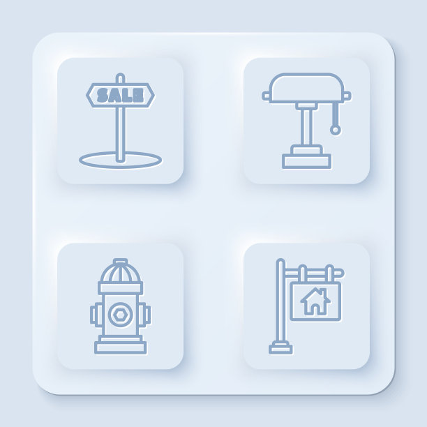设行挂标与文字销售台灯图片下载