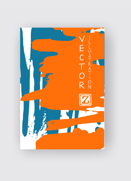 酷炫的海报与抽象的色彩元素图片下载