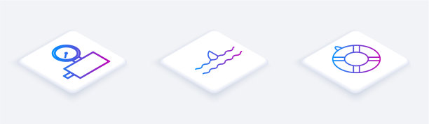 在海洋中设置鱼翅等距线规刻度图片下载