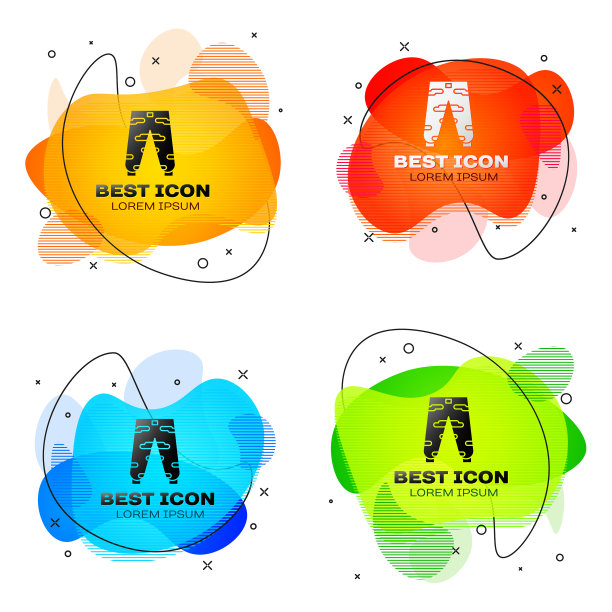 黑色迷彩工装裤图标孤立上图片下载