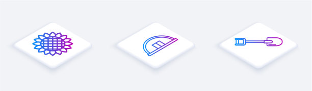 设置向日葵机库和铲子等距线图片下载