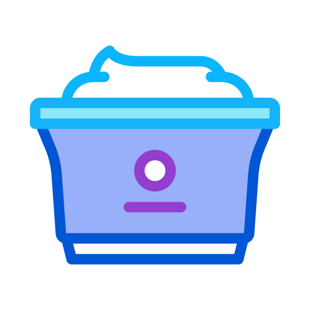 塑料杯酸奶图标矢量轮廓插图图片下载