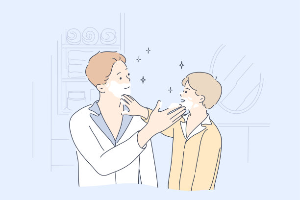 童年，父亲，游戏概念。图片下载