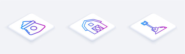 设置等距线袋面粉农房图片下载