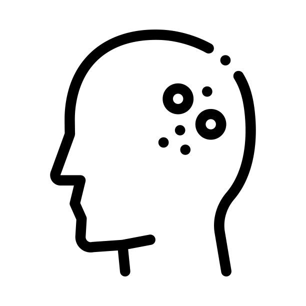 皮炎主要问题图标矢量描边插画图片下载
