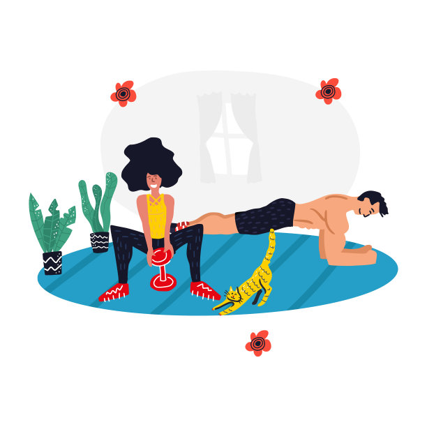 健身博客和健身应用程序的概念。图片下载