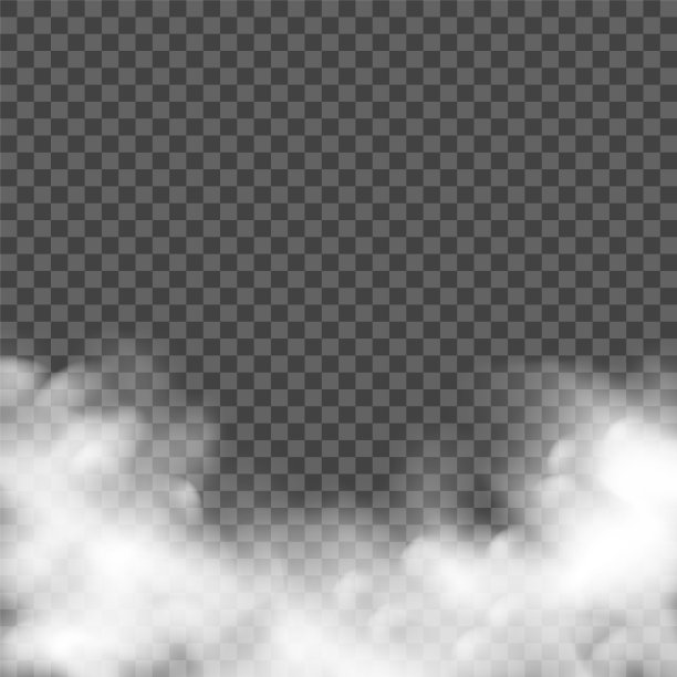 烟雾的效果。真实的烟雾，矢量雾。透明的烟雾云尘埃背景图片下载