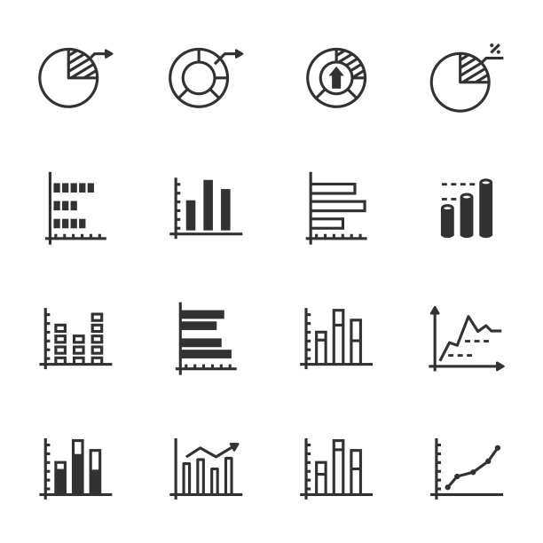 图表和图形图标图片下载
