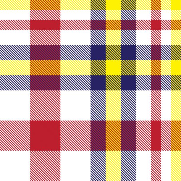 红色格子呢格子无缝图案图片下载