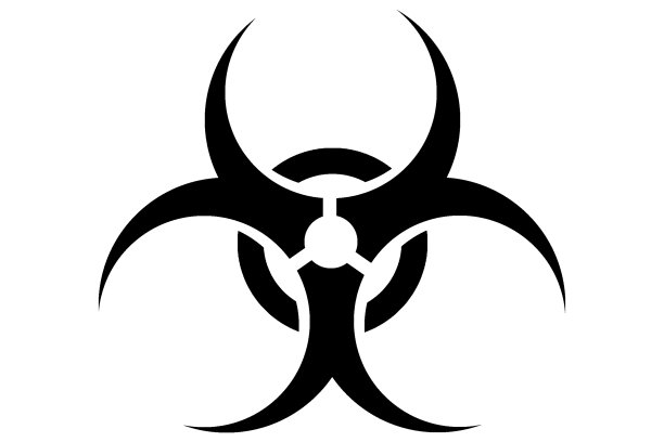 危险生物危害警告标志，孤立在白色背景上。警告的海报。远离禁区。没有条目。疾病预防、控制和管理图片下载