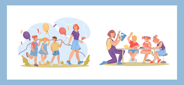 幼儿园或学龄前儿童室内外活动载体。图片下载