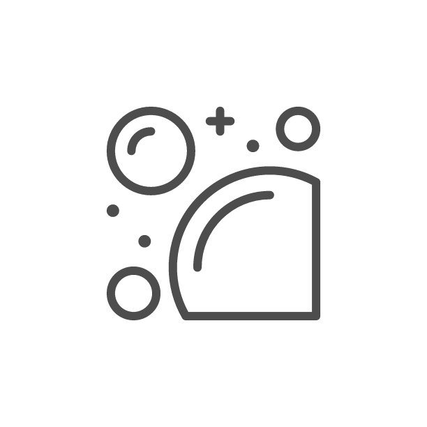 泡泡和泡沫线条轮廓图标图片下载