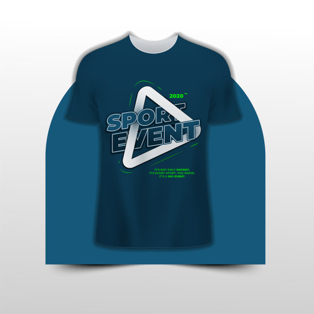 T恤运动事件排版标题设计图片下载