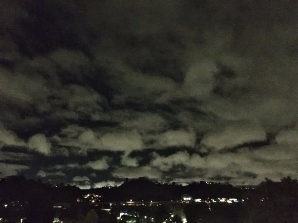 在多云的夜晚图片下载