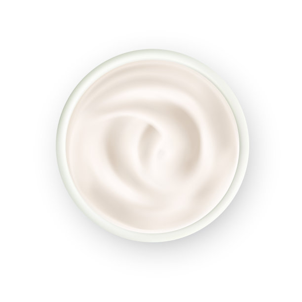 酸奶，乳制品，奶油，甜点食物，俯视图向量图片下载