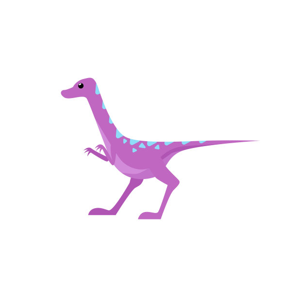 小紫恐龙插图图片下载