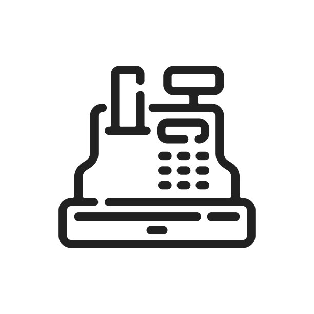 提款机轮廓图标。矢量插图。图片下载