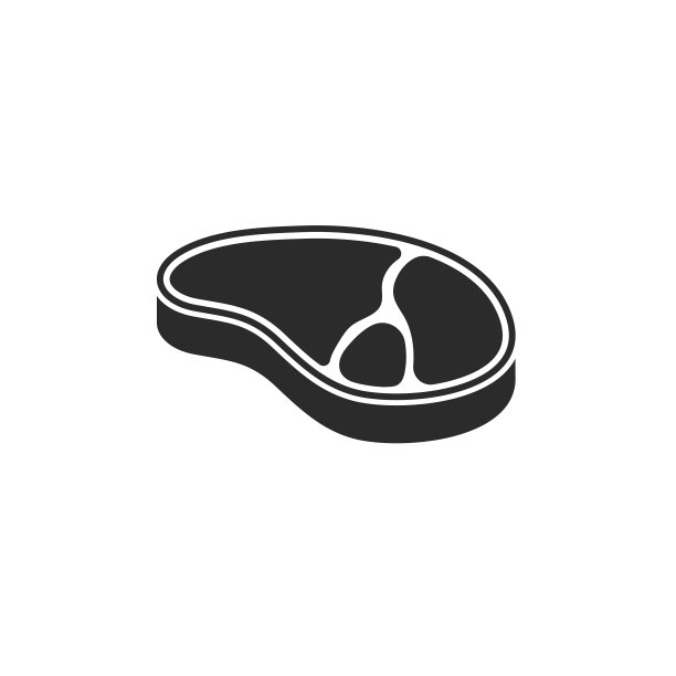 插图牛排图标平面设计图片下载