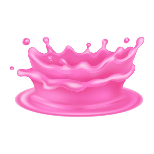 粉红奶冠飞溅图片下载