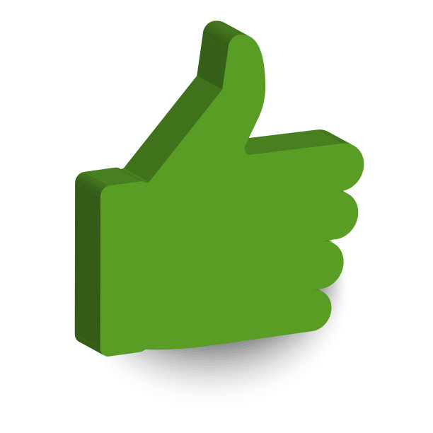 社交像绿色图标。举起拇指的手作为媒体空间的标志。矢量插图。股票的照片。图片下载