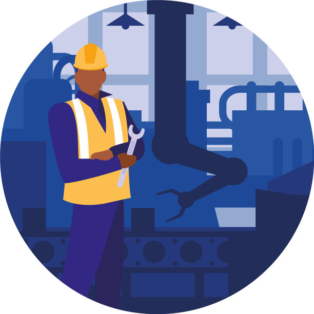 在输送机上工作的人图片下载