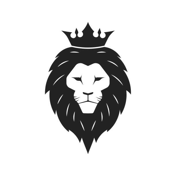 狮头标志设计元素的品牌图片下载