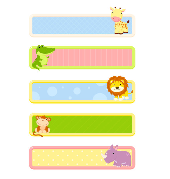 非洲可爱动物收藏图片下载