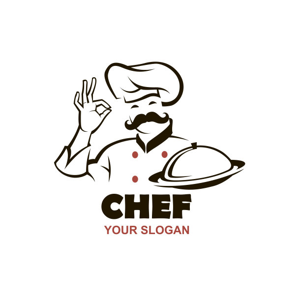 小胡子厨师设计图片下载